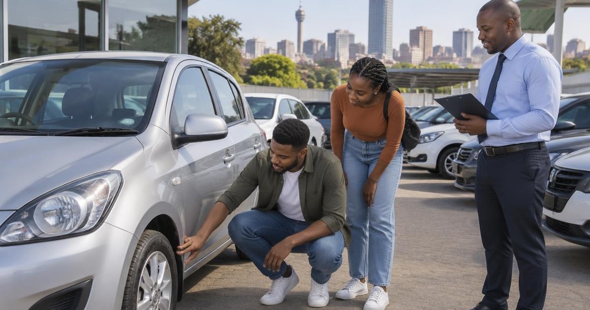 Explaining the Process of Buying a Car — a South African editorial illustration