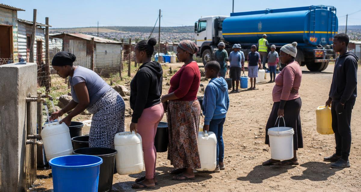 South Africa's Water Crisis: Why Taps Run Dry and What You Can Do — a South African editorial illustration